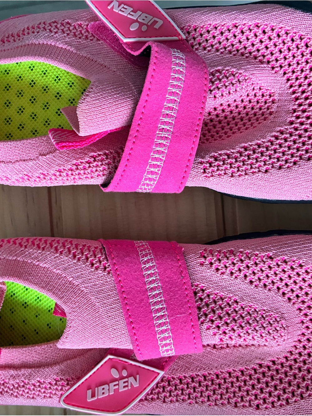 Kids Pink Water Shoes with Secure Strap never worn